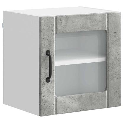 vidaXL Küchenschrank Lucca 2 pcs Beton Grau 40 x 31 x 40 cm