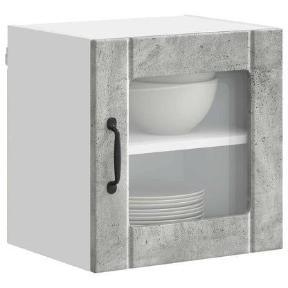 vidaXL Küchenschrank Lucca 2 pcs Beton Grau 40 x 31 x 40 cm