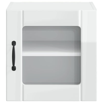 vidaXL Küchenschrank 2 pcs Hochglanz Weiß 40 x 31 x 40 cm