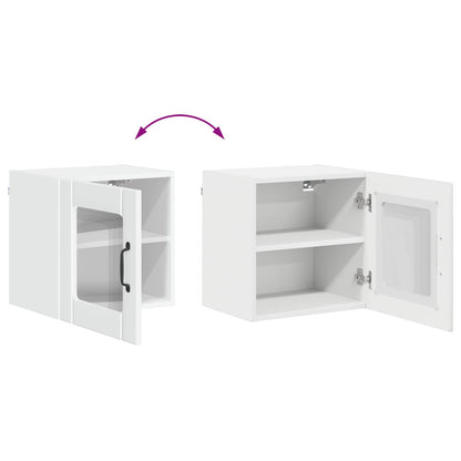 vidaXL Küchenschrank 2 pcs Hochglanz Weiß 40 x 31 x 40 cm