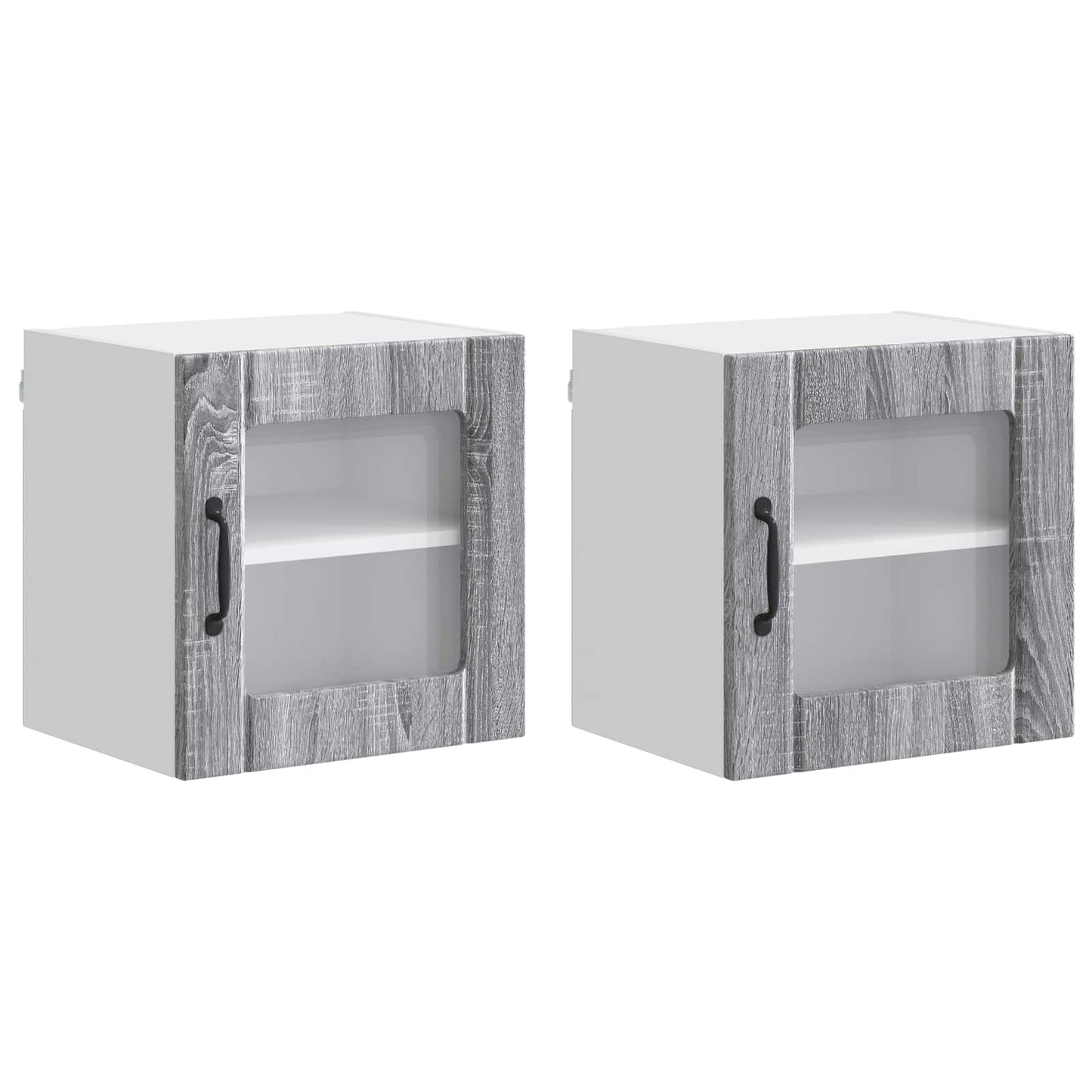 vidaXL Küchenschrank 2 pcs Graues Sonoma 40 x 31 x 40 cm Holzwerkstoff