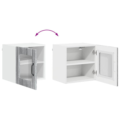 vidaXL Küchenschrank 2 pcs Graues Sonoma 40 x 31 x 40 cm Holzwerkstoff