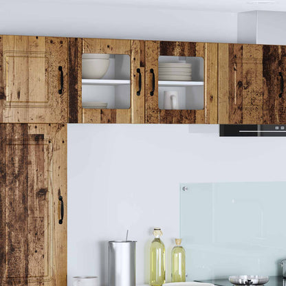 vidaXL Küchenschrank 2 pcs Altholz 40 x 31 x 40 cm Holzwerkstoff