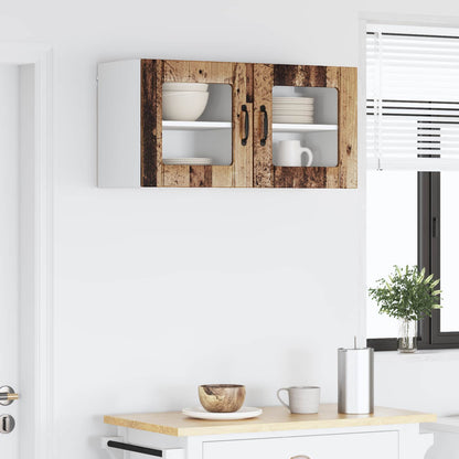 vidaXL Küchenschrank 2 pcs Altholz 40 x 31 x 40 cm Holzwerkstoff