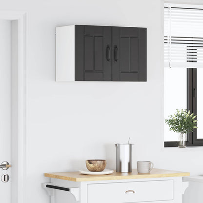 vidaXL Küchenschrank 2 pcs Schwarz 30 x 31 x 40 cm Holzwerkstoff