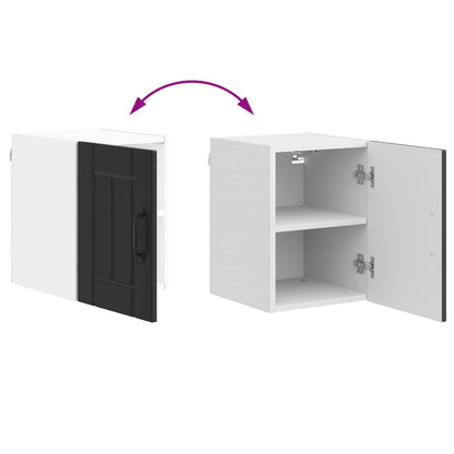 vidaXL Küchenschrank 2 pcs Schwarz 30 x 31 x 40 cm Holzwerkstoff