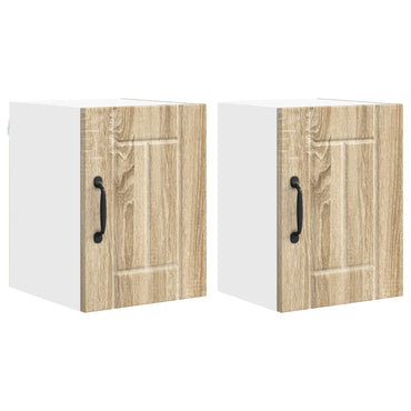 vidaXL Küchenschrank 2 pcs Sonoma-Eiche 30 x 31 x 40 cm Holzwerkstoff