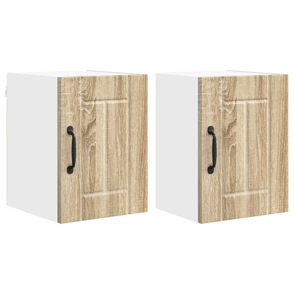 vidaXL Küchenschrank 2 pcs Sonoma-Eiche 30 x 31 x 40 cm Holzwerkstoff