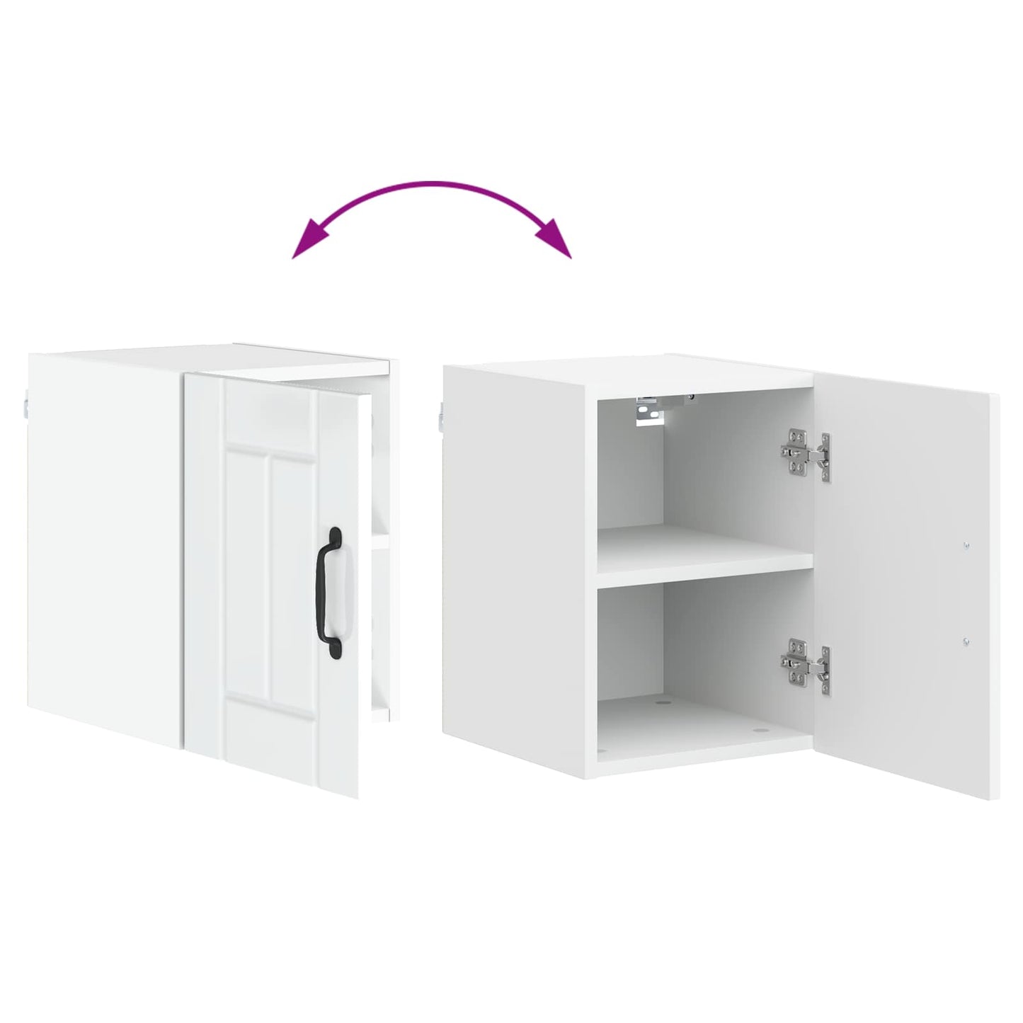 vidaXL Küchenschrank Hochglanz Weiß 30 x 31 x 40 cm Holzwerkstoff