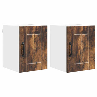 vidaXL Küchenschrank 2 pcs Geräucherte Eiche 30 x 31 x 40 cm