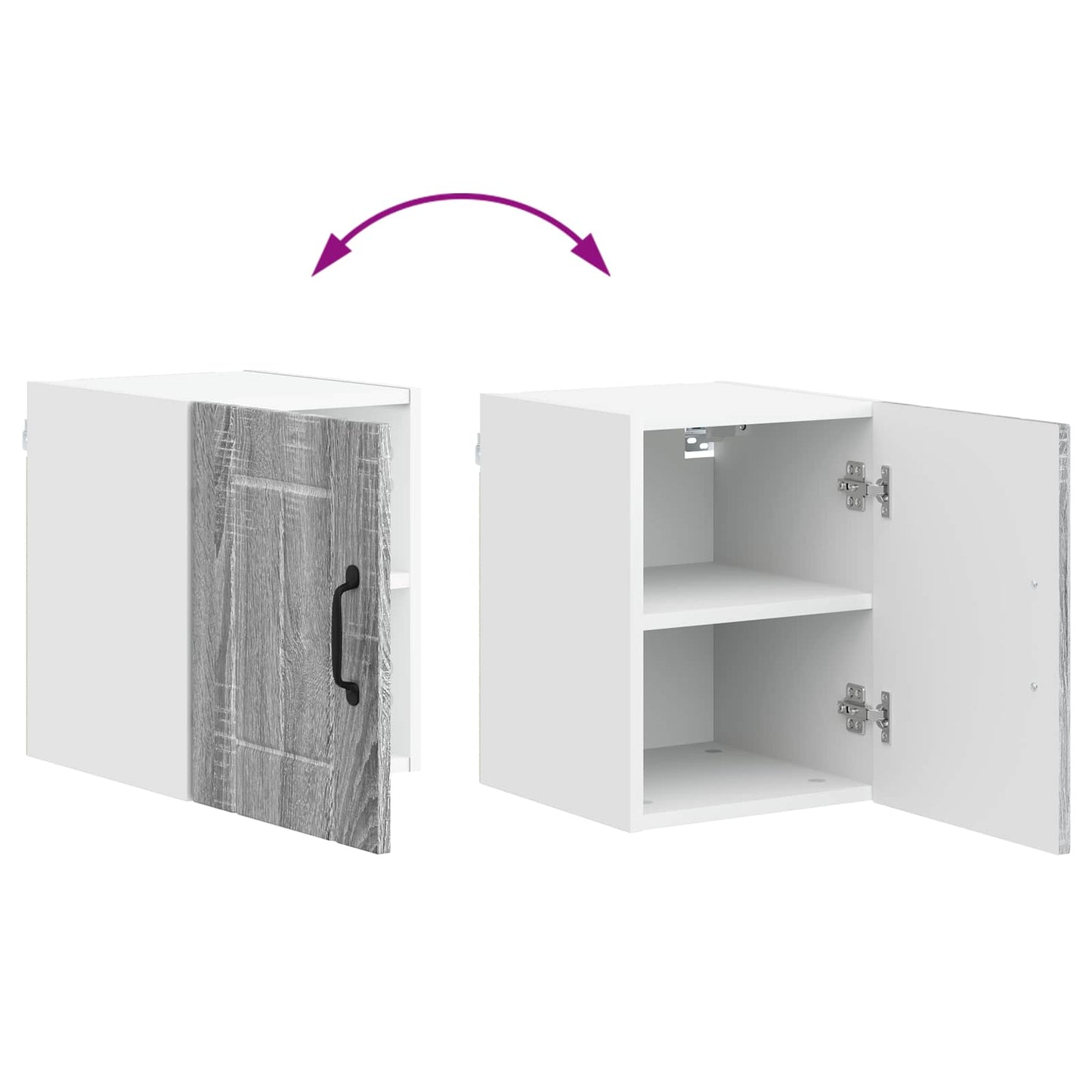 vidaXL Küchenschrank Graues Sonoma 30 x 31 x 40 cm Holzwerkstoff