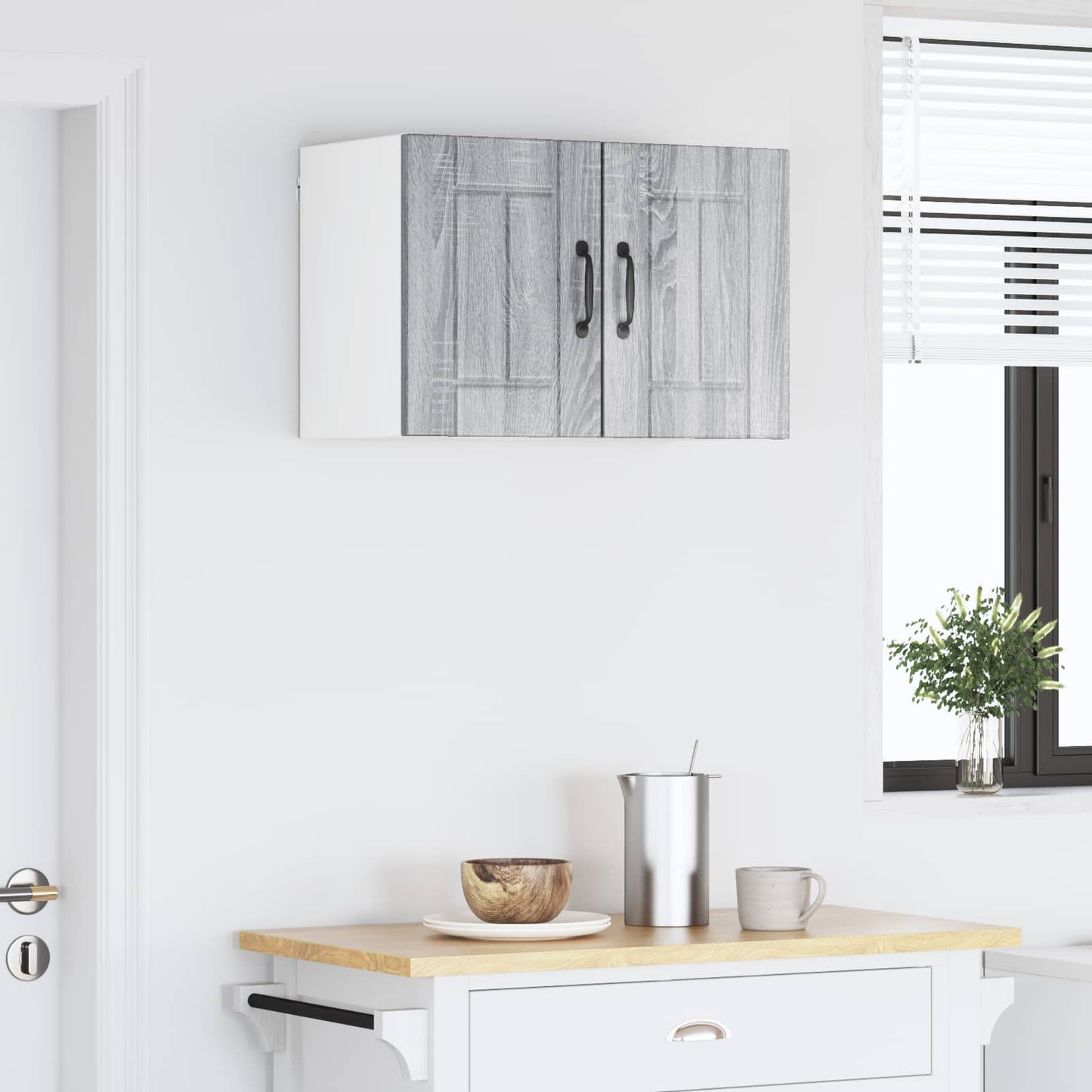 vidaXL Küchenschrank 2 pcs Graues Sonoma 30 x 31 x 40 cm Holzwerkstoff