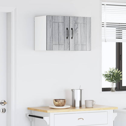 vidaXL Küchenschrank 2 pcs Graues Sonoma 30 x 31 x 40 cm Holzwerkstoff