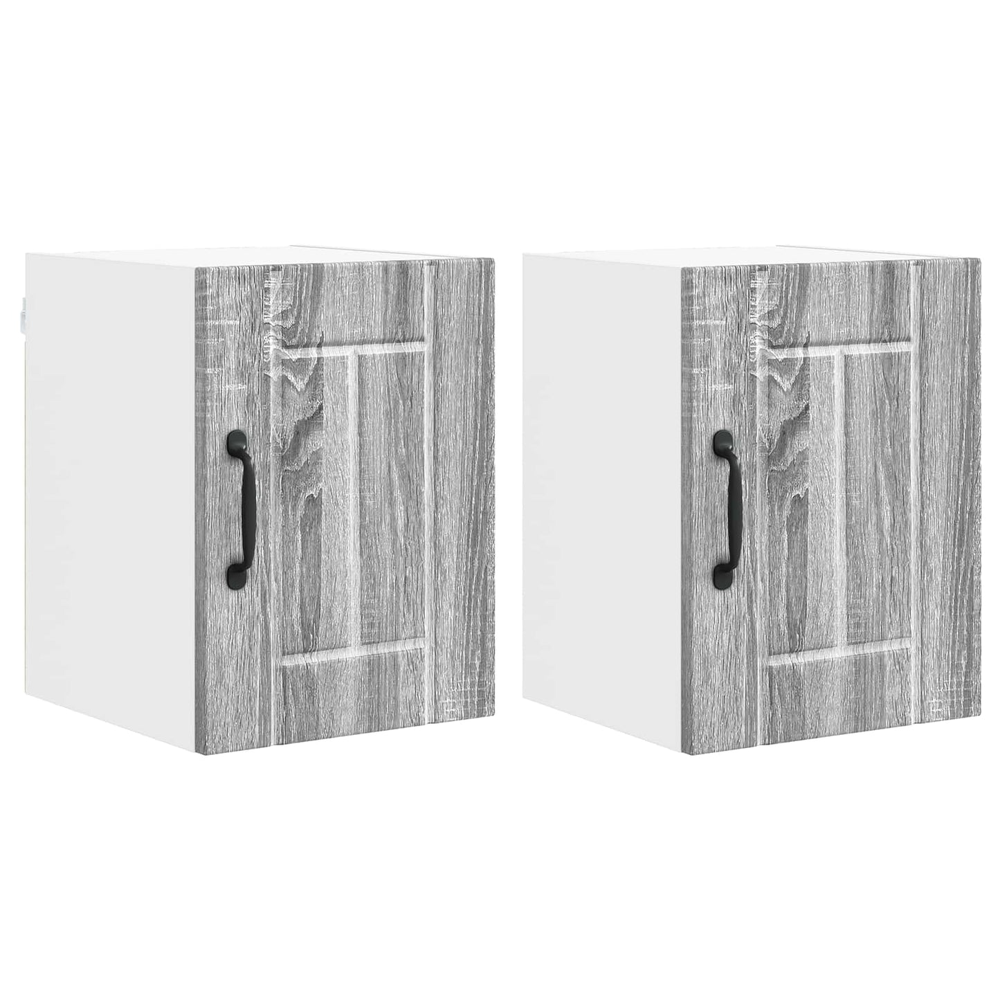 vidaXL Küchenschrank 2 pcs Graues Sonoma 30 x 31 x 40 cm Holzwerkstoff