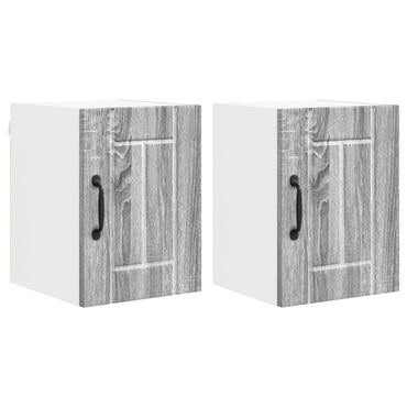 vidaXL Küchenschrank 2 pcs Graues Sonoma 30 x 31 x 40 cm Holzwerkstoff