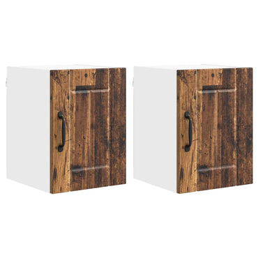 vidaXL Küchenschrank 2 pcs Altholz 30 x 31 x 40 cm Holzwerkstoff