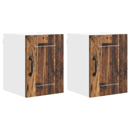 vidaXL Küchenschrank 2 pcs Altholz 30 x 31 x 40 cm Holzwerkstoff