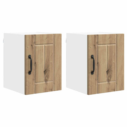 Küchenschrank 2 pcs Artisan-Eiche 30 x 31 x 40 cm Holzwerkstoff