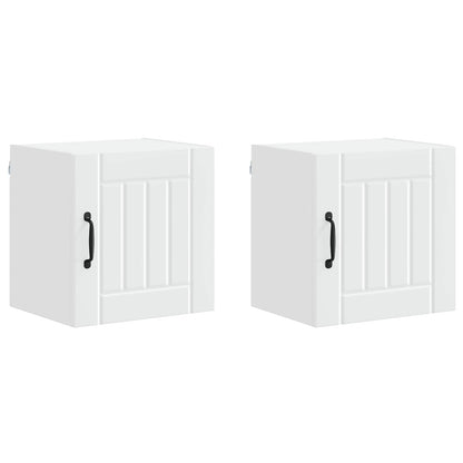 vidaXL Küchenschrank 2 pcs Weiß 40 x 31 x 40 cm Holzwerkstoff