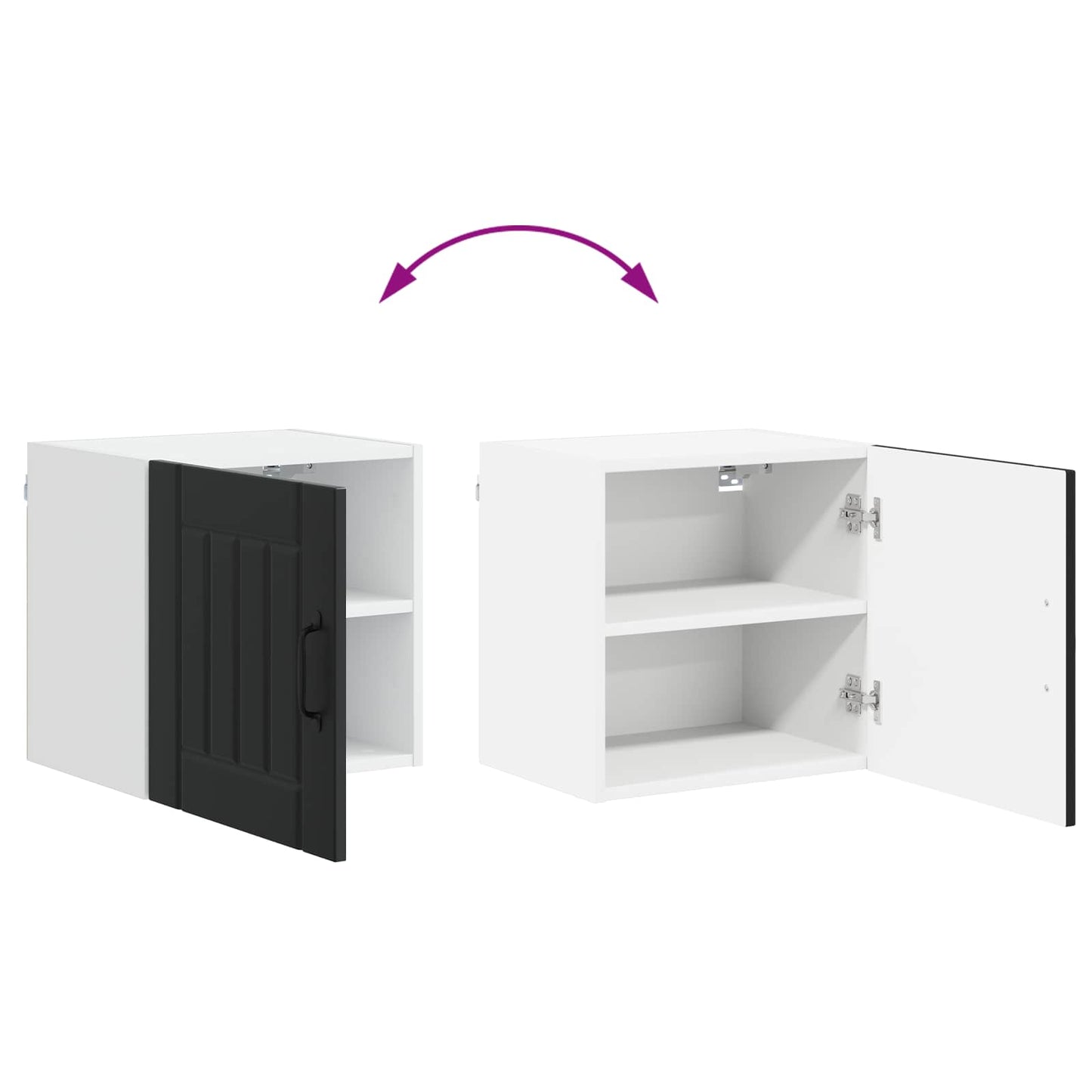 vidaXL Küchenschrank Schwarz 40 x 31 x 40 cm Holzwerkstoff