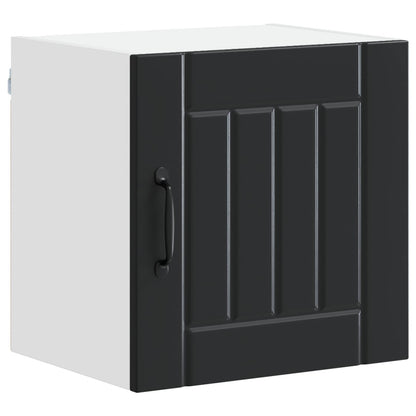 vidaXL Küchenschrank 2 pcs Schwarz 40 x 31 x 40 cm Holzwerkstoff