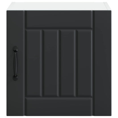 vidaXL Küchenschrank 2 pcs Schwarz 40 x 31 x 40 cm Holzwerkstoff