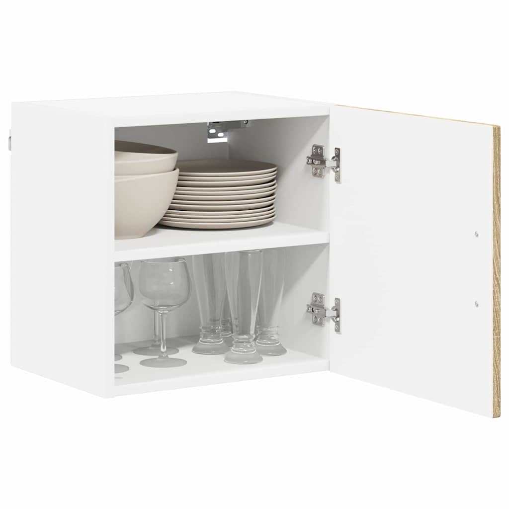 vidaXL Küchenschrank 2 pcs Sonoma-Eiche 40 x 31 x 40 cm Holzwerkstoff