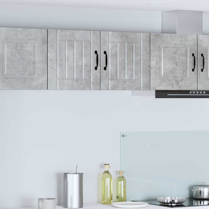 vidaXL Küchenschrank Lucca 2 pcs Beton Grau 40 x 31 x 40 cm