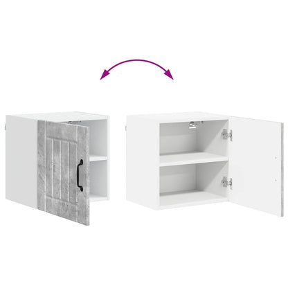 vidaXL Küchenschrank Lucca 2 pcs Beton Grau 40 x 31 x 40 cm