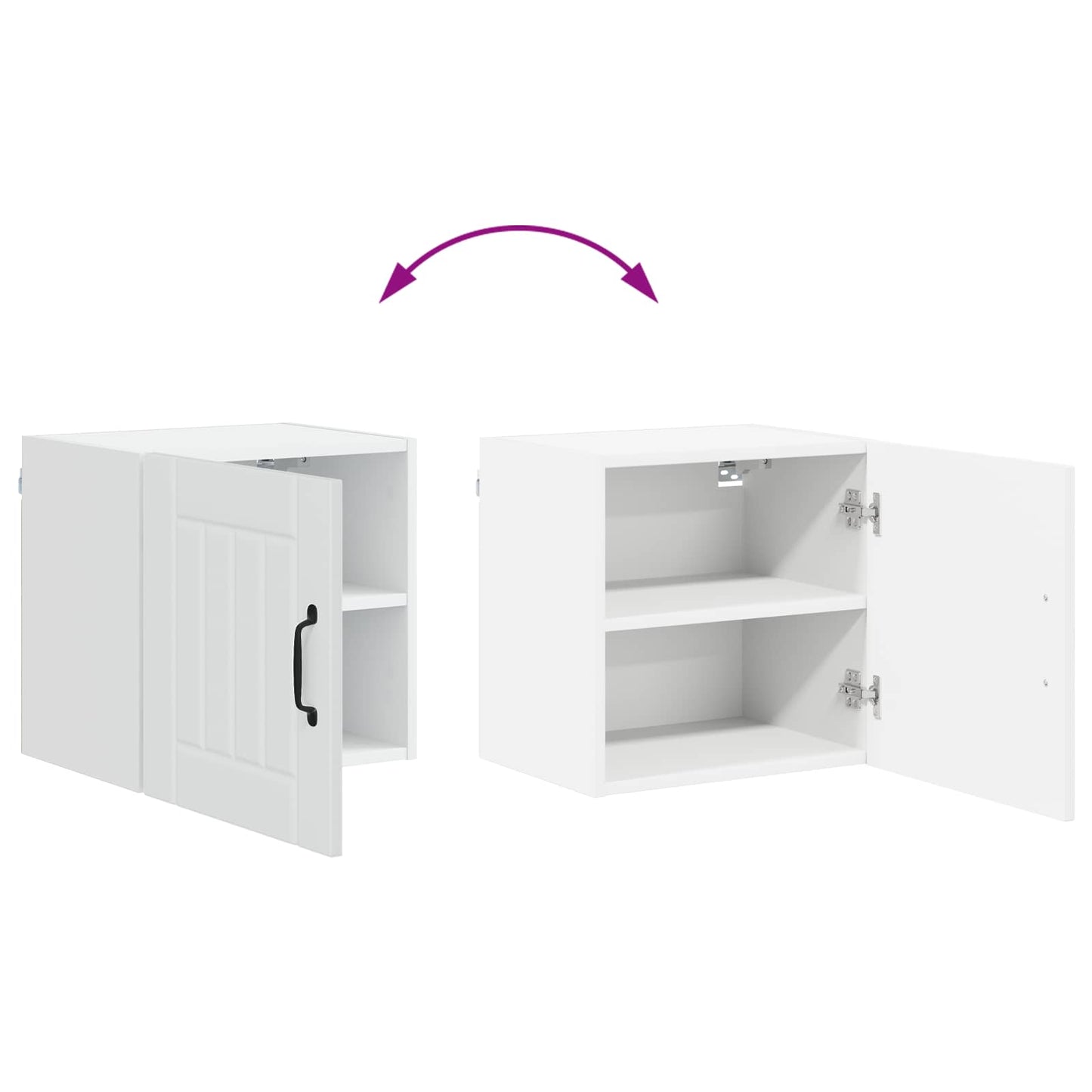 vidaXL Küchenschrank Hochglanz Weiß 40 x 31 x 40 cm Holzwerkstoff