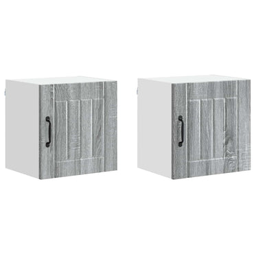 vidaXL Küchenschrank 2 pcs Graues Sonoma 40 x 31 x 40 cm Holzwerkstoff