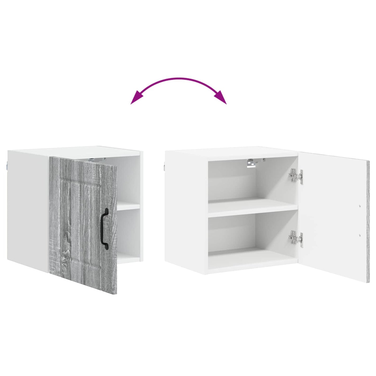 vidaXL Küchenschrank 2 pcs Graues Sonoma 40 x 31 x 40 cm Holzwerkstoff