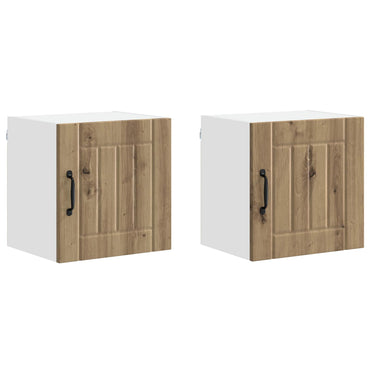 vidaXL Küchenschrank 2 pcs Artisan-Eiche 40 x 31 x 40 cm Holzwerkstoff