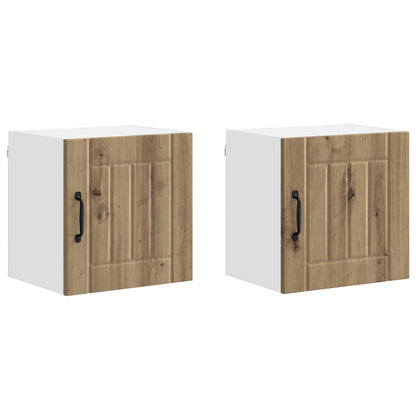 Küchenschrank 2 pcs Artisan-Eiche 40 x 31 x 40 cm Holzwerkstoff