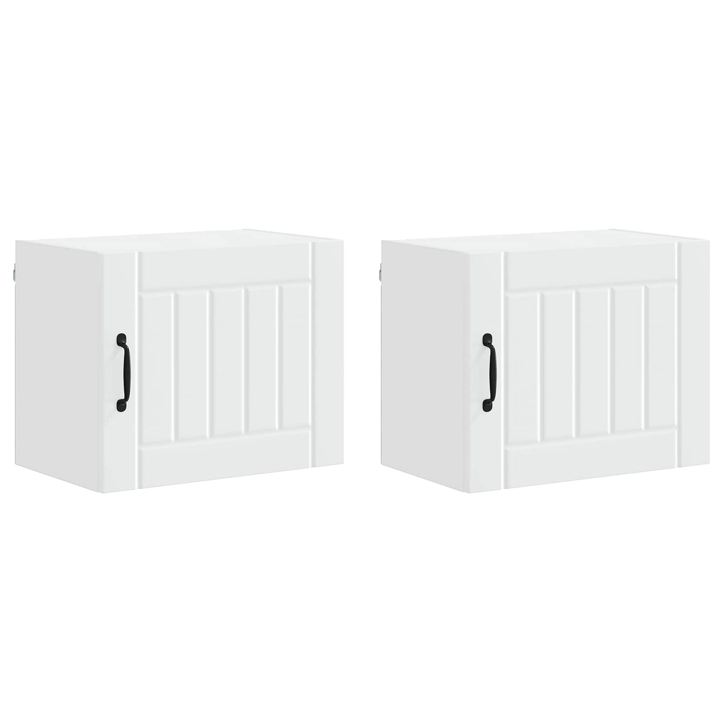 vidaXL Küchenschrank 2 pcs Weiß 50 x 31 x 40 cm Holzwerkstoff