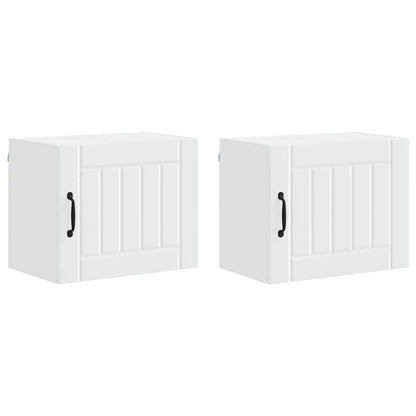 vidaXL Küchenschrank 2 pcs Weiß 50 x 31 x 40 cm Holzwerkstoff