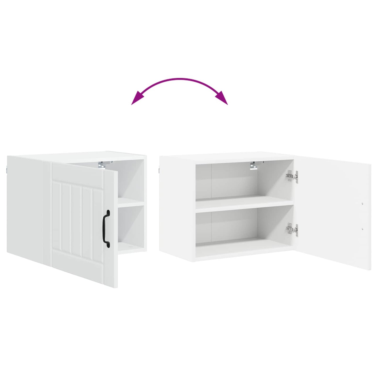 vidaXL Küchenschrank 2 pcs Weiß 50 x 31 x 40 cm Holzwerkstoff