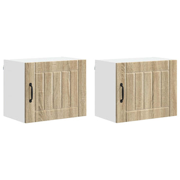 vidaXL Küchenschrank 2 pcs Sonoma-Eiche 50 x 31 x 40 cm Holzwerkstoff