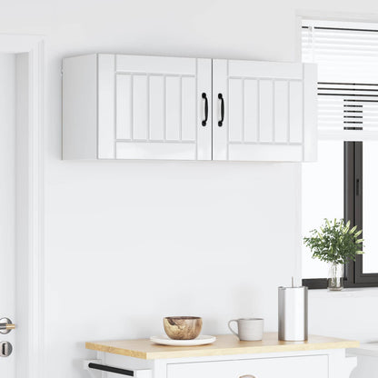 vidaXL Küchenschrank 2 pcs Hochglanz Weiß 50 x 31 x 40 cm
