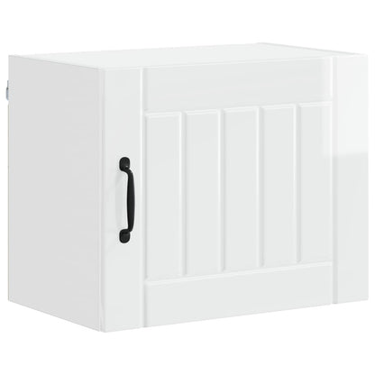 vidaXL Küchenschrank 2 pcs Hochglanz Weiß 50 x 31 x 40 cm