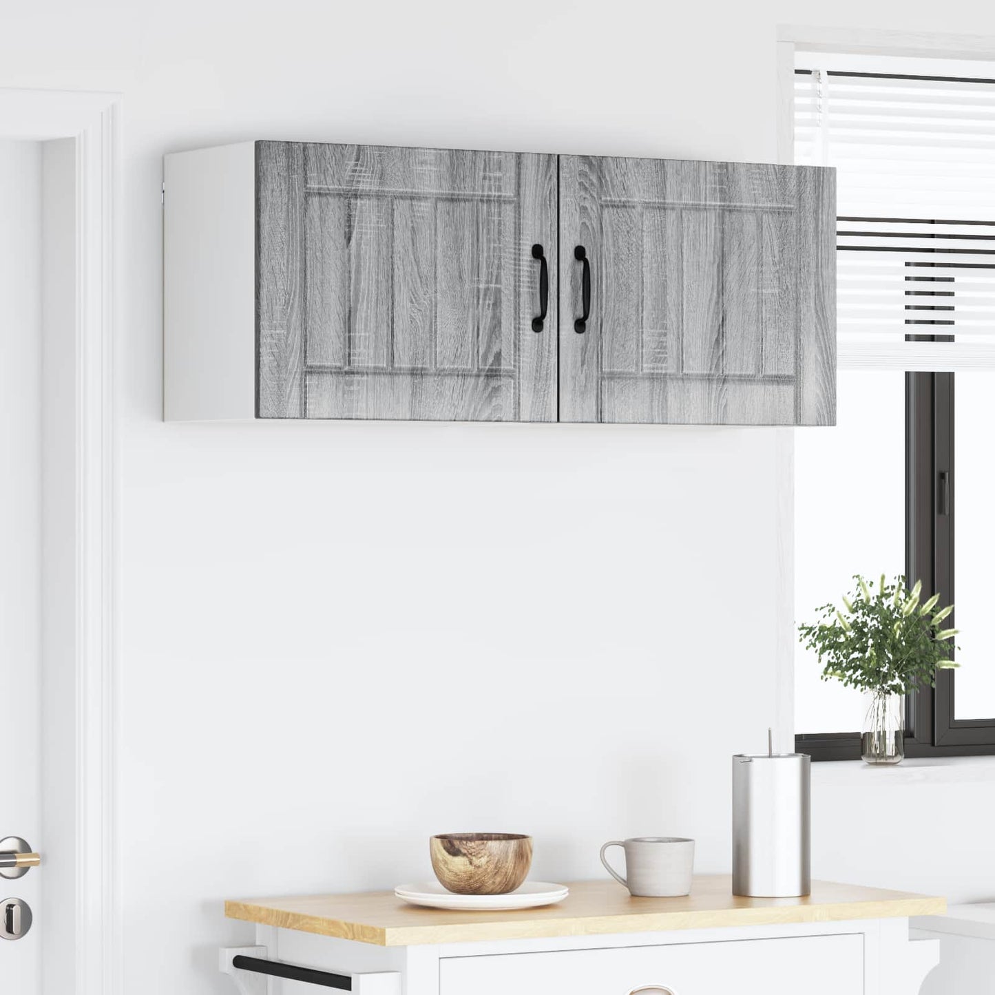 vidaXL Küchenschrank 2 pcs Graues Sonoma 50 x 31 x 40 cm Holzwerkstoff
