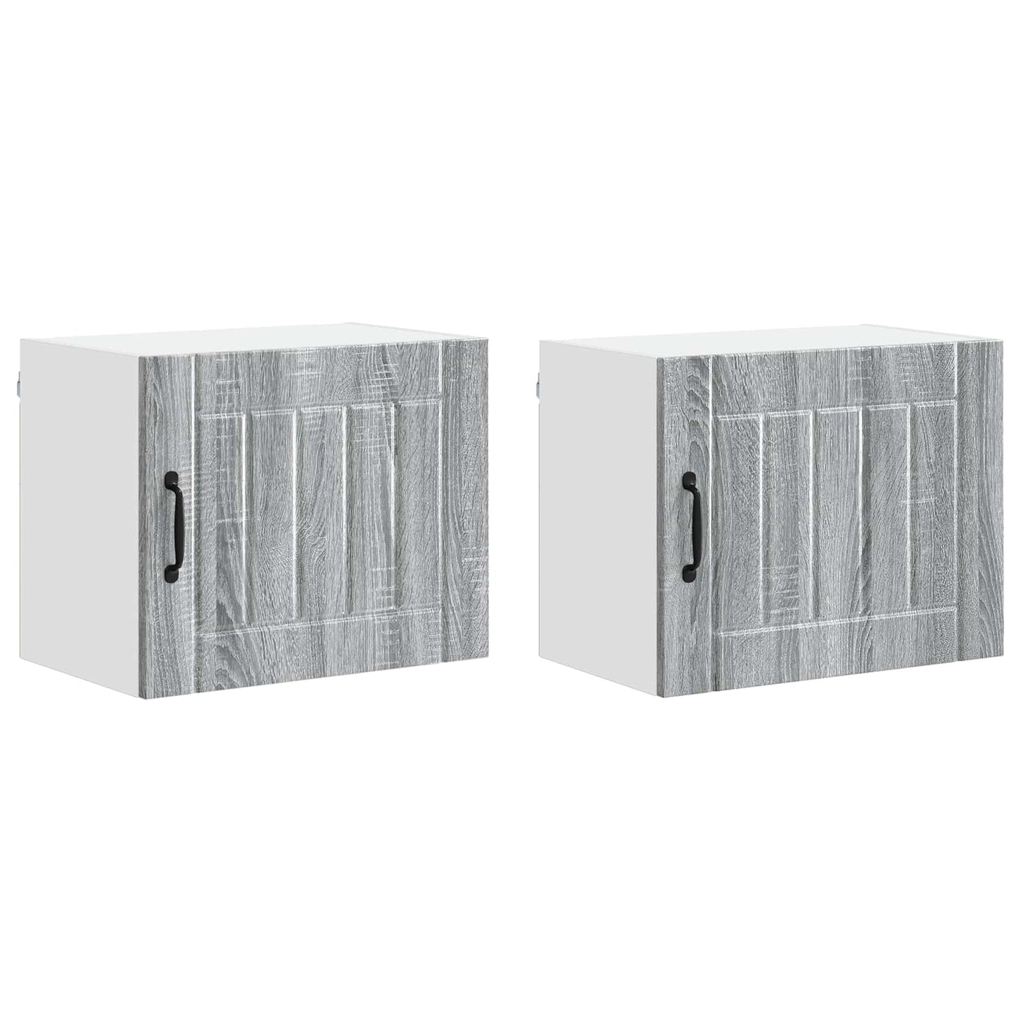 vidaXL Küchenschrank 2 pcs Graues Sonoma 50 x 31 x 40 cm Holzwerkstoff