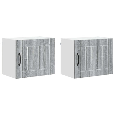 vidaXL Küchenschrank 2 pcs Graues Sonoma 50 x 31 x 40 cm Holzwerkstoff