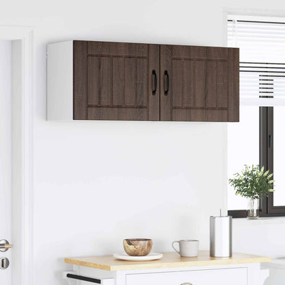 vidaXL Küchenschrank 2 pcs Braun Eichen-Optik 50 x 31 x 40 cm