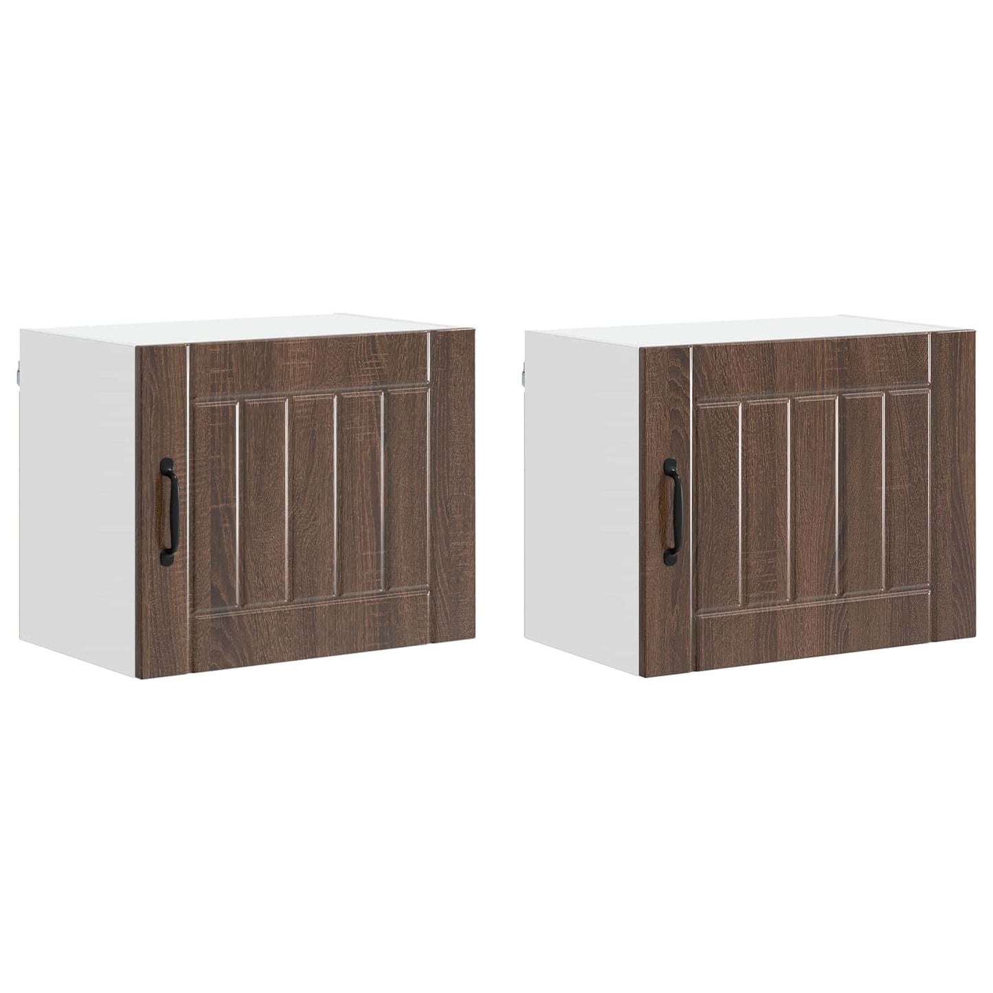 vidaXL Küchenschrank 2 pcs Braun Eichen-Optik 50 x 31 x 40 cm