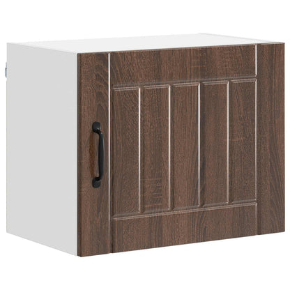 vidaXL Küchenschrank 2 pcs Braun Eichen-Optik 50 x 31 x 40 cm