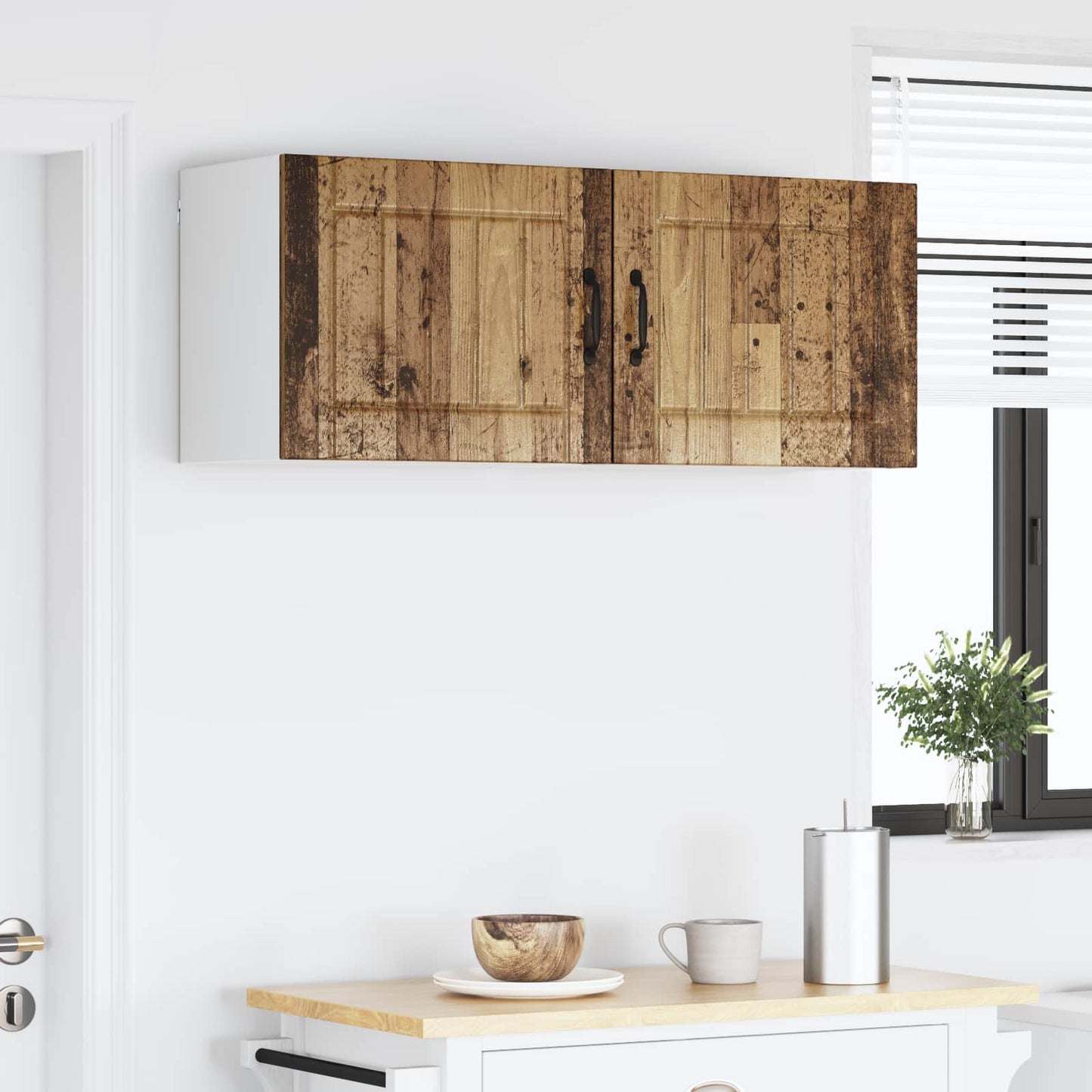 vidaXL Küchenschrank 2 pcs Altholz 50 x 31 x 40 cm Holzwerkstoff