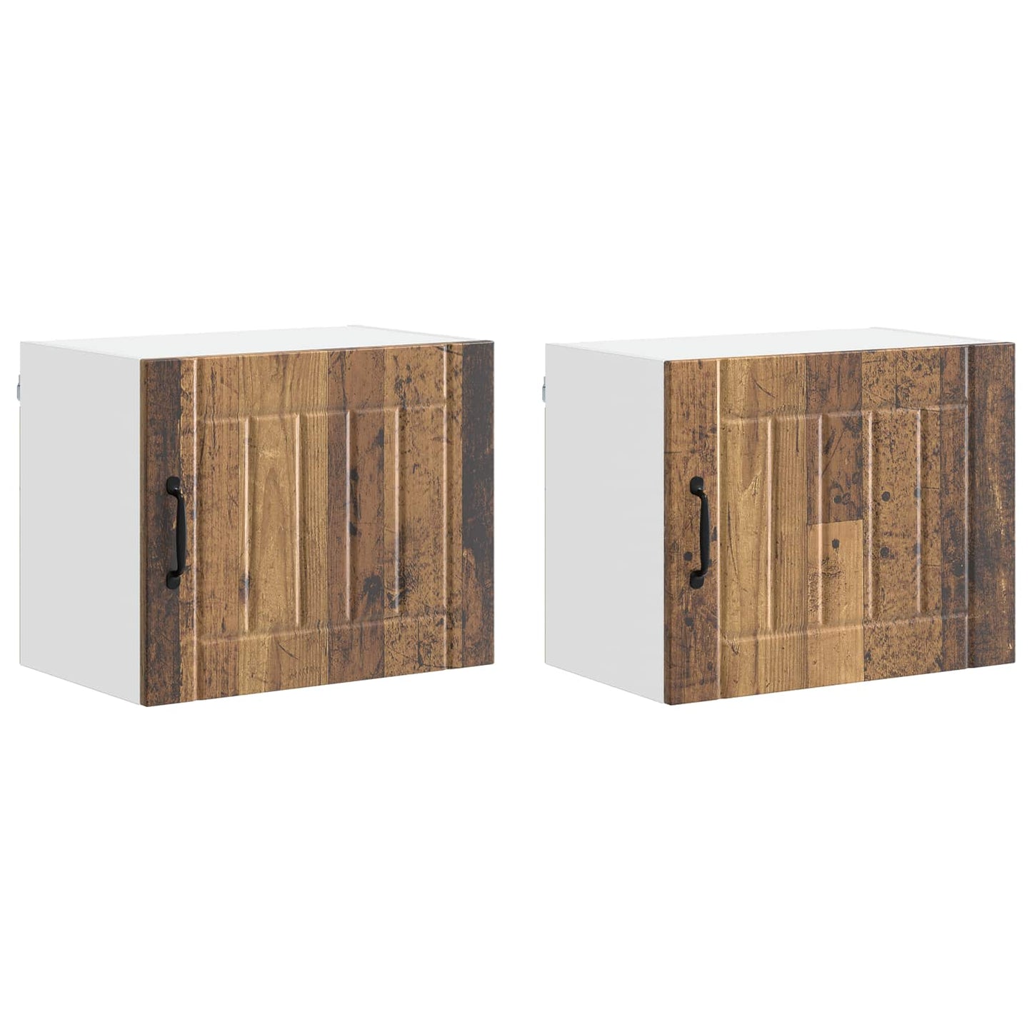 vidaXL Küchenschrank 2 pcs Altholz 50 x 31 x 40 cm Holzwerkstoff