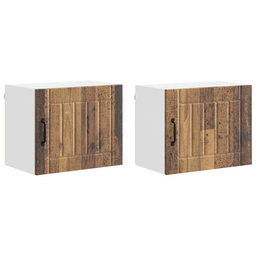 vidaXL Küchenschrank 2 pcs Altholz 50 x 31 x 40 cm Holzwerkstoff