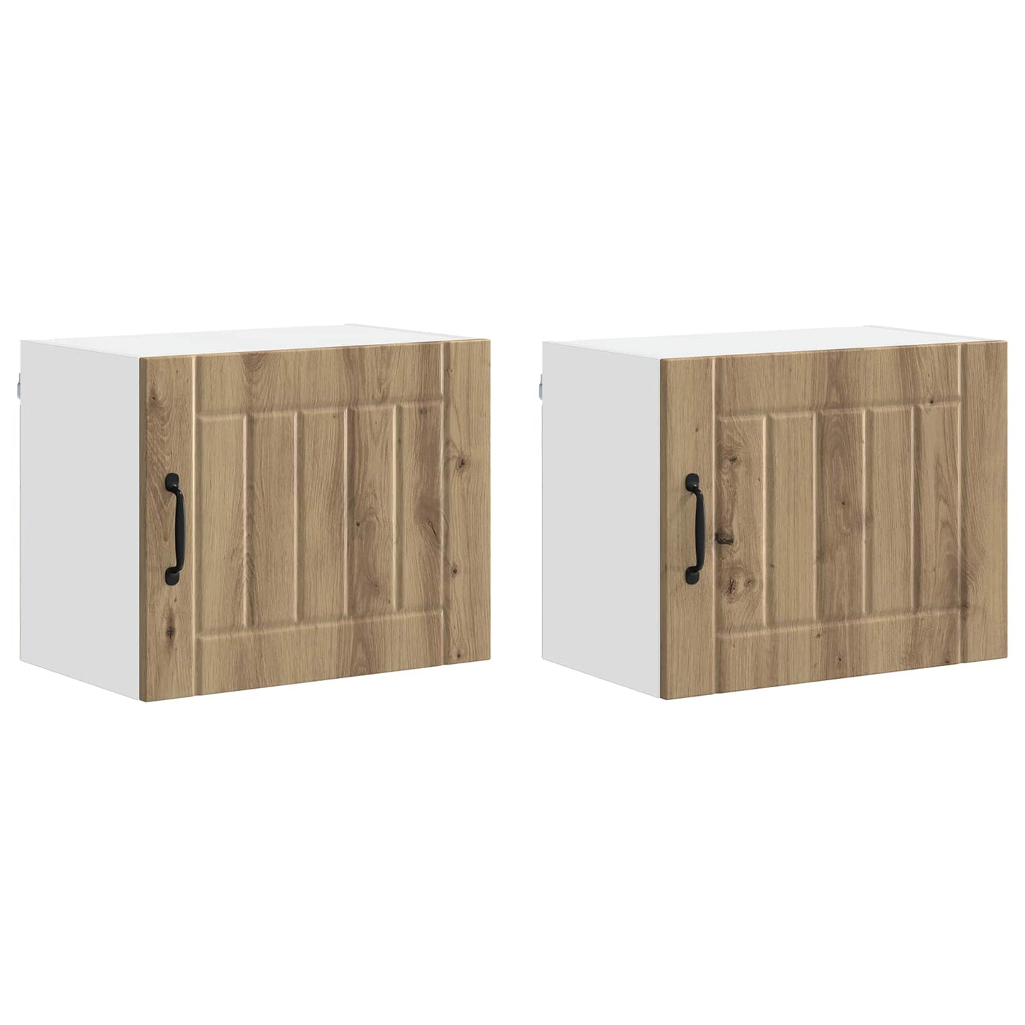 vidaXL Küchenschrank 2 pcs Artisan-Eiche 50 x 31 x 40 cm Holzwerkstoff